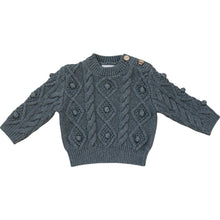 Load image into Gallery viewer, Charcoal Cable Knit Sweater
