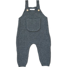 Load image into Gallery viewer, Charcoal Knit Pocket Overalls