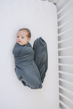 Load image into Gallery viewer, Charcoal Bamboo Stretch Swaddle