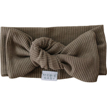 Load image into Gallery viewer, Cocoa Organic Cotton Ribbed Head Wrap