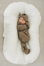 Load image into Gallery viewer, Cocoa Organic Cotton Ribbed Head Wrap