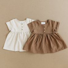 Load image into Gallery viewer, Camel Linen Cotton Dress