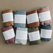 Load image into Gallery viewer, Charcoal Bamboo Stretch Crib Sheet